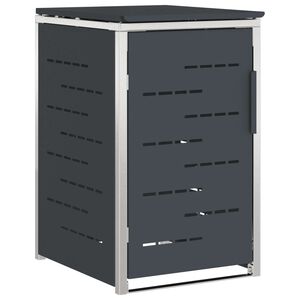 vidaXL M&uuml;lltonnenbox for 1 Bin 240L Anthrazit