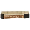 vidaXL Outdoor-Sofagarnitur 5 stk. Natur und Beige Polyester