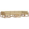 vidaXL Outdoor-Sofagarnitur 6 stk. Wei&szlig; und Beige