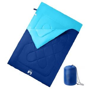 vidaXL Doppelschlafsack mit Kissen Erwachsene Camping 3-4 Jahreszeiten