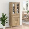 vidaXL Highboard Artisan-Eiche 69,5 x 34 x 180 cm Holzwerkstoff