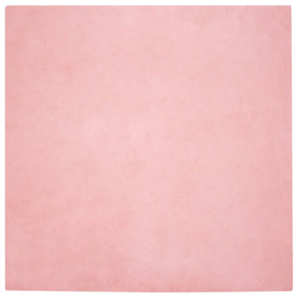 vidaXL Kunstfell Hasen Teppich Olite Rosa 160 x 160 cm Polyester