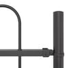 vidaXL Gartenzaun Grau 5.1 x 1 m Pulverbeschichteter Stahl