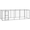 vidaXL Outdoor-Hundezwinger Stahl 12,1 m²