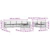 vidaXL Outdoor-Sofagarnitur 7 pcs Natur