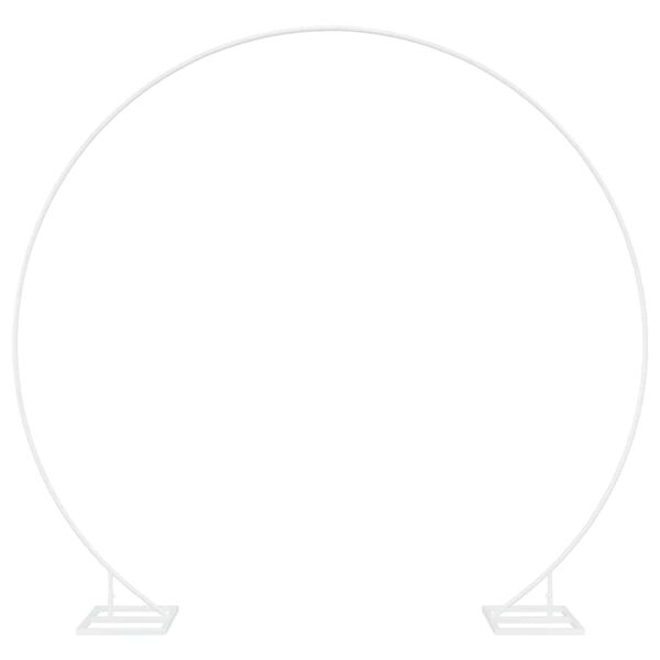 vidaXL Hochzeitsbogen Wei&szlig; 220 x 45 x 200 cm Stahl