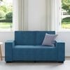 vidaXL 2-Sitzer-Sofa Blau 160x78x84 cm Samt