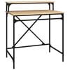 vidaXL Schreibtisch Sonoma-Eiche 80x50x90 cm Holzwerkstoff und Eisen