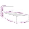 vidaXL Bettrahmen Braun Eichen-Optik 120 x 200 cm Holzwerkstoff