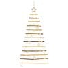 vidaXL Weihnachtsbaum Natur 120 cm Massives Eschenholz
