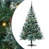 vidaXL Künstlicher Weihnachtsbaum Grün 150 cm PVC und Stahl