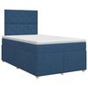 vidaXL Boxspringbett mit Matratze Blau 120 x 190 cm Stoff