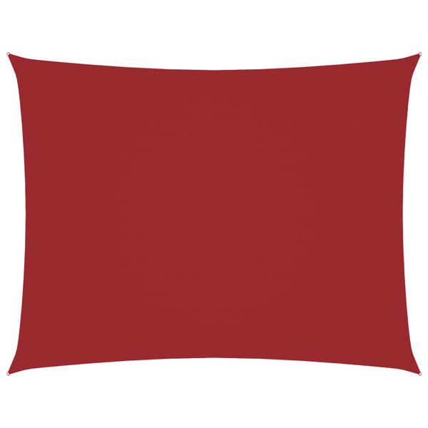 vidaXL Sonnensegel Oxford-Gewebe Rechteckig 5x6 m Rot