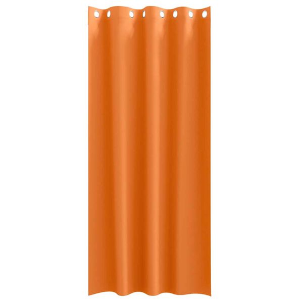 vidaXL Verdunkelungs-Vorh&auml;nge mit Ringen 2 pcs Helles Orange