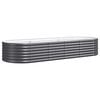 vidaXL Hochbeet Verzinkter Stahl 224x80x36 cm Anthrazit