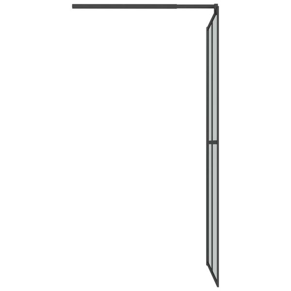 vidaXL Duschwand f&uuml;r Walk-in Dusche 90x195 cm Dunkles Sicherheitsglas