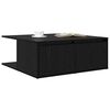 vidaXL Couchtisch Schwarz Eichen-Optik 80 x 80 x 31 cm Holzwerkstoff