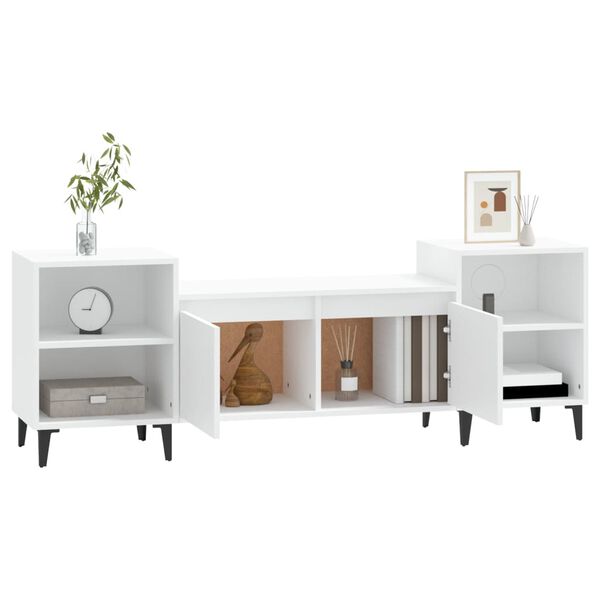 vidaXL TV-Schrank Weiß 160x35x55 cm Holzwerkstoff