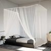 vidaXL Moskitonetz zum Aufh&auml;ngen 156 Mesh Wei&szlig; 220x180x180 cm