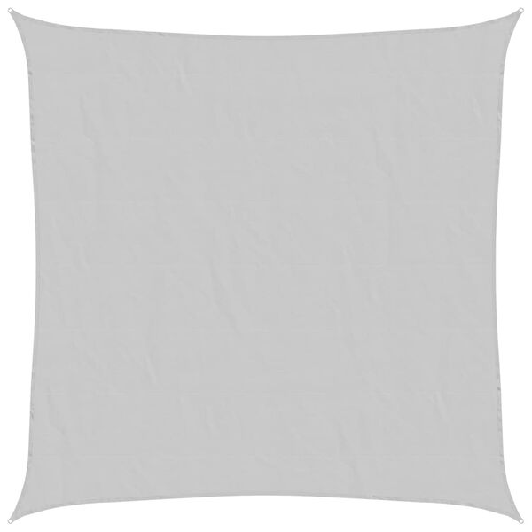 vidaXL Sonnensegel Hellgrau 4x4 m 100% Polyester Oxford