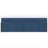 vidaXL Boxspringbett mit Matratze Blau 90x190 cm Stoff
