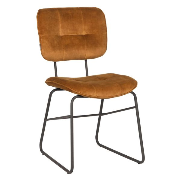 LABEL51 Esszimmerst&uuml;hle 2 Stk. Dez 49x60x87 cm Ocker