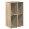 vidaXL Schallplattenschrank Sonoma-Eiche 44,5 x 36,5 x 74,5 cm