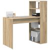 vidaXL Schreibtisch Sonoma-Eiche 113 x 54 x 120 cm Holzwerkstoff