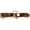 vidaXL Couchtisch R&auml;uchereiche 90x50x36,5 cm Holzwerkstoff