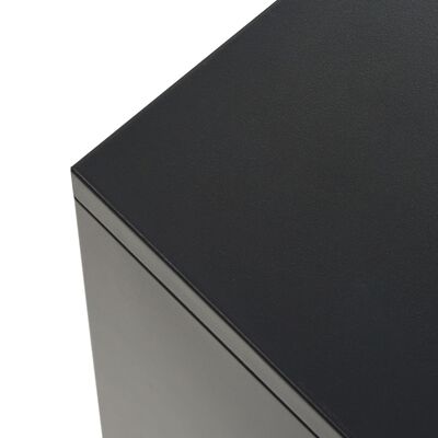 vidaXL Sideboard Metall Industrie-Stil 120×35×70 cm Schwarz