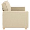vidaXL 2-Sitzer Sofa Creme 120 cm Stoff