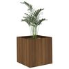 vidaXL Pflanzgef&auml;&szlig; Braun Eichen-Optik 40x40x40 cm Holzwerkstoff