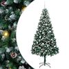 vidaXL K&uuml;nstlicher Weihnachtsbaum mit 300 LEDs mit St&auml;nder Gr&uuml;n 210 cm