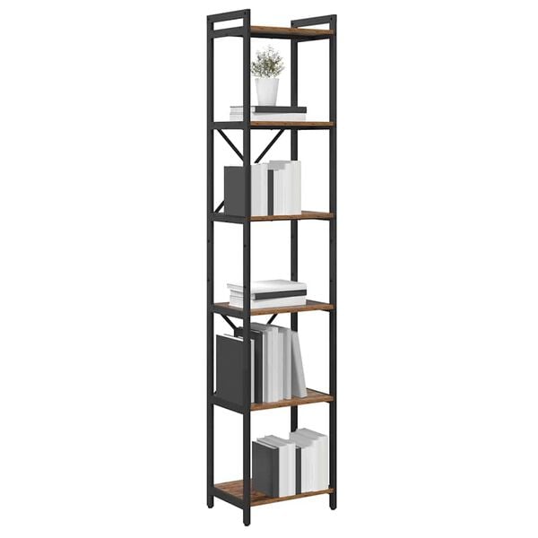 vidaXL B&uuml;cherregal Altholz 40 x 30 x 189,5 cm Holzwerkstoff