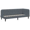 vidaXL Eckbettgestell Dunkelgrau 80 x 200 cm Samt