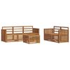 vidaXL Outdoor-Sofagarnitur 6 Stk. Natur Massivholz Akazie