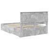 vidaXL Bettgestell mit Schubladen mit Kopfteil Holzwerkstoff