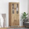 vidaXL Highboard Artisan-Eiche 69,5 x 34 x 180 cm Holzwerkstoff