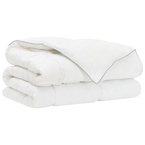 vidaXL Duvet- und Kopfkissen-Set 135 x 200 cm Winter 350 gsm Wei&szlig;
