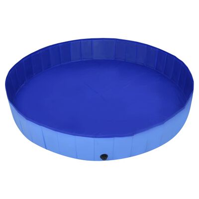 vidaXL Hundepool Faltbar Blau 300x40 cm PVC