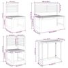 vidaXL Garten Bistro Set 6 pcs Braun Massivholz Akazie