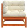 vidaXL Garten-Ecksofas mit Kissen 2 Stk. Wachsbraun Massivholz Kiefer