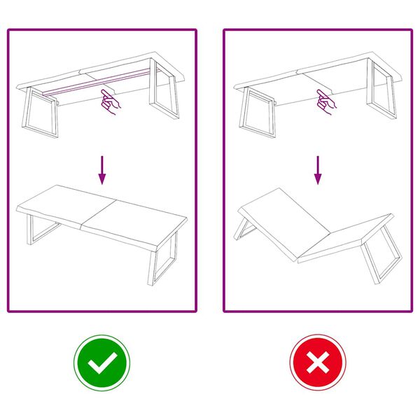 vidaXL Tischplatte Hellbraun 140x50x(2-4)cm Massivholz Eiche Behandelt