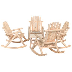 vidaXL 5-tlg. Garten-Lounge-Set Massivholz Fichte