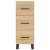 vidaXL Highboard Sonoma-Eiche 34,5x34x180 cm Holzwerkstoff