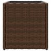 vidaXL Pflanzk&uuml;bel 2 Stk. Braun 36x30x32 cm Poly Rattan