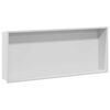 vidaXL Duschnische Wei&szlig; 75 x 30 x 9,5 cm Edelstahl