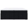 vidaXL Boxspringbett mit Matratze Schwarz 200x200 cm Stoff
