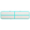 vidaXL Aufblasbare Gymnastikmatte mit Pumpe 600x100x20 cm PVC Gr&uuml;n