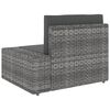 vidaXL 9-tlg. Garten-Lounge-Set Poly Rattan Grau